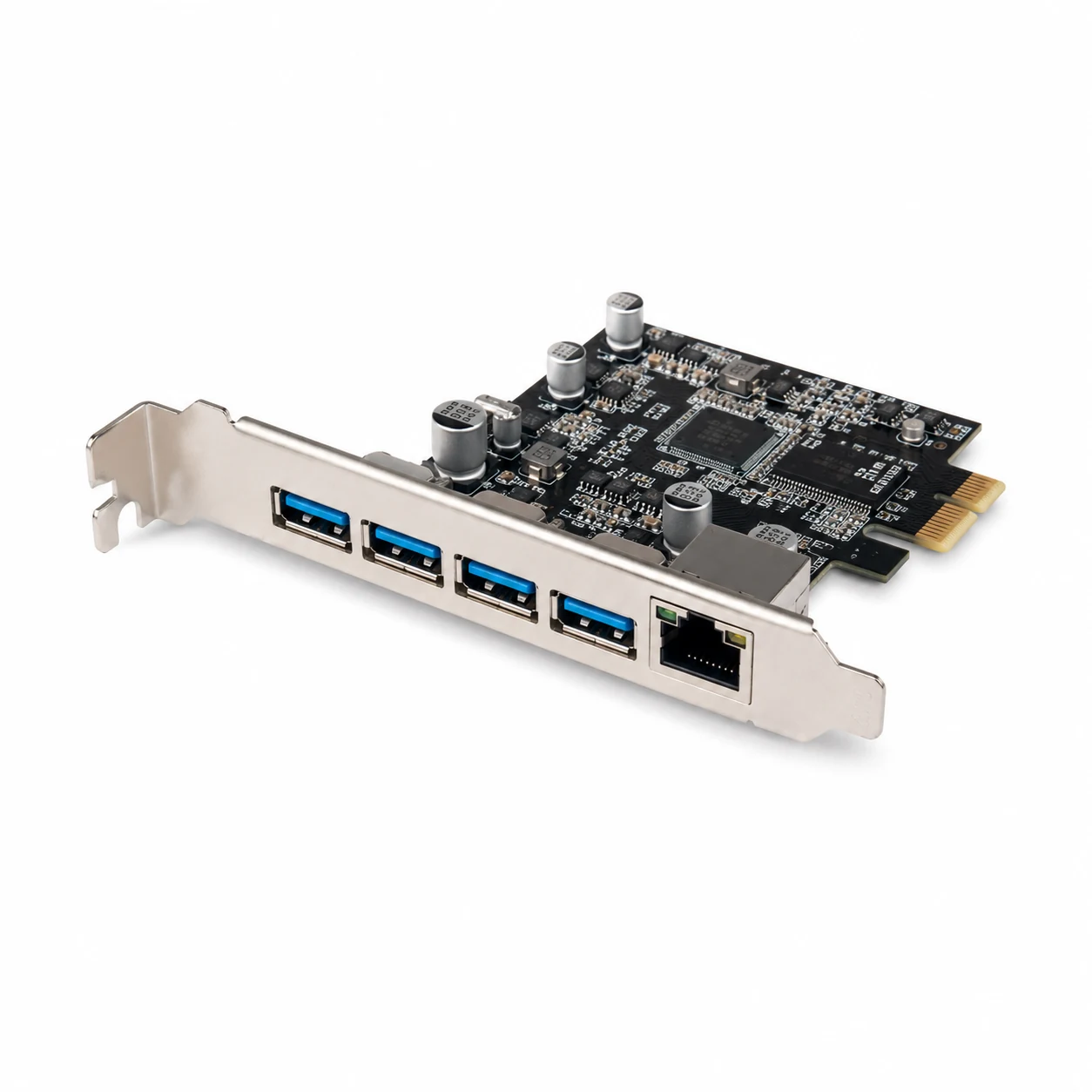 UGREEN US230 PCI-E to 4 Ports USB 3.0 & Gigabit Ethernet Port (30775)